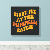 Ik zie me bij de pompoenpleister canvas afdruk (Insitu (Houten vloer))