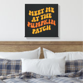 Ik zie me bij de pompoenpleister canvas afdruk (Insitu (Slaapkamer))