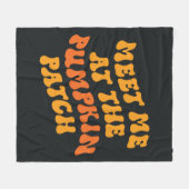 Ik zie me bij de pompoenpleister fleece deken (Voorkant (Horizontaal))