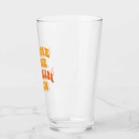 Ik zie me bij de pompoenpleister glas (Links)