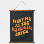 Ik zie me bij de pompoenpleister hangend wandkleed (Voorkant)