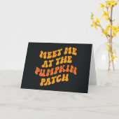Ik zie me bij de pompoenpleister kaart (Gele Bloem)