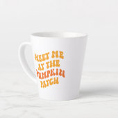 Ik zie me bij de pompoenpleister latte mok (Linkerhoek)