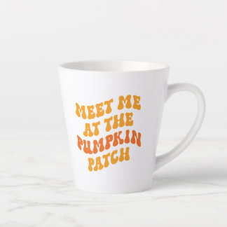 Ik zie me bij de pompoenpleister latte mok