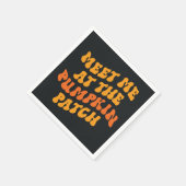 Ik zie me bij de pompoenpleister servet (Hoek)