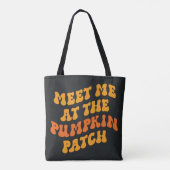 Ik zie me bij de pompoenpleister tote bag (Achterkant)