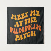 Ik zie me bij de pompoenpleister wandkleed (Voorkant)