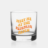 Ik zie me bij de pompoenpleister whisky glas (Voorkant)