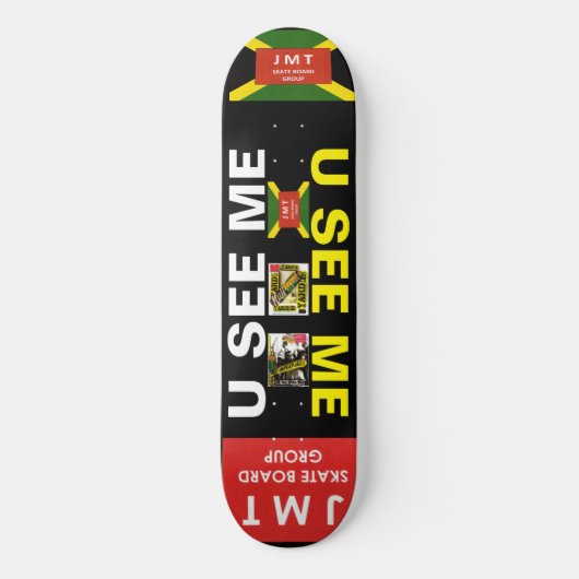 IK ZIE ME. JMT 8 1/4"Skateboarddek Persoonlijk Skateboard (Voorkant)