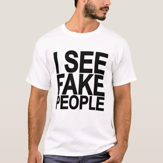 IK ZIE MENSEN FAKE T-SHIRT (Voorkant)