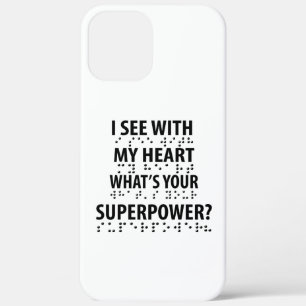 Ik zie met mijn hart - blindheid braille Case-Mate iPhone case