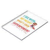 Ik zie met mijn hart jongen - blindness braille notitieboek (Linkerzijde)