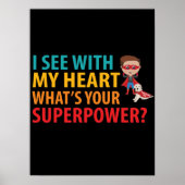 Ik zie met mijn hart jongen - blindness braille poster (Voorkant)