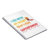 Ik zie met mijn hart meisje - blindheid braille notitieboek (Rechterzijde)