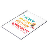 Ik zie met mijn hart meisje - blindheid braille notitieboek (Linkerzijde)