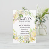 Ik zie met mijn kleine camera bruiloft spel kaart (Staand voorkant)