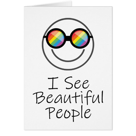 Ik zie mooie mensen regenboog lenzen trots maand (Voorkant)