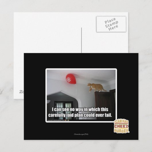 Ik zie niet in hoe dit zou kunnen mislukken briefkaart (Voorkant / Achterkant)