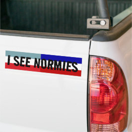 Ik zie Normies Bumpersticker