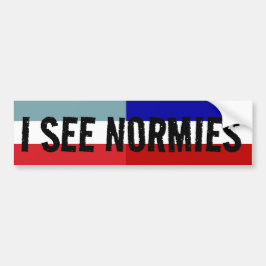 Ik zie Normies Bumpersticker