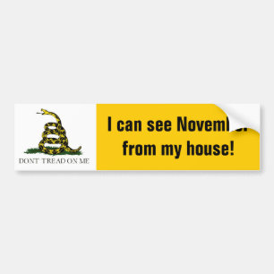 Ik zie November van mijn huis! Bumpersticker