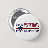 Ik zie november van mijn Huis Ronde Button 5,7 Cm (Voorkant /achterkant)