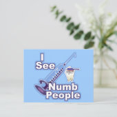 Ik zie Numb Mensen Briefkaart (Staand voorkant)