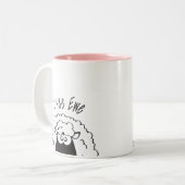 Ik zie ooi tweekleurige koffiemok (Voorkant links)