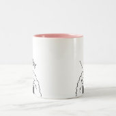 Ik zie ooi tweekleurige koffiemok (Center)