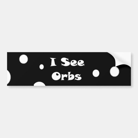 Ik zie Orbs-bumper sticker (Voorkant)