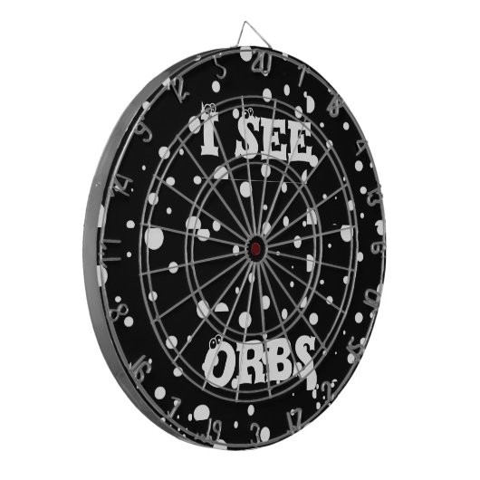 Ik zie Orbs-dartboard Dartbord (Voorkant Links)