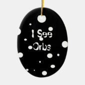 Ik zie Orbs-ovaal versiering Keramisch Ornament (Voorkant)