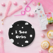 Ik zie Orbs  Papieren Bordje (Feest)