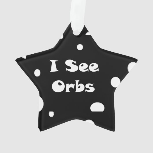 Ik zie Orbs-sterversiering Ornament (achterkant)