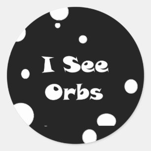 Ik zie Orbs-sticker Ronde Sticker