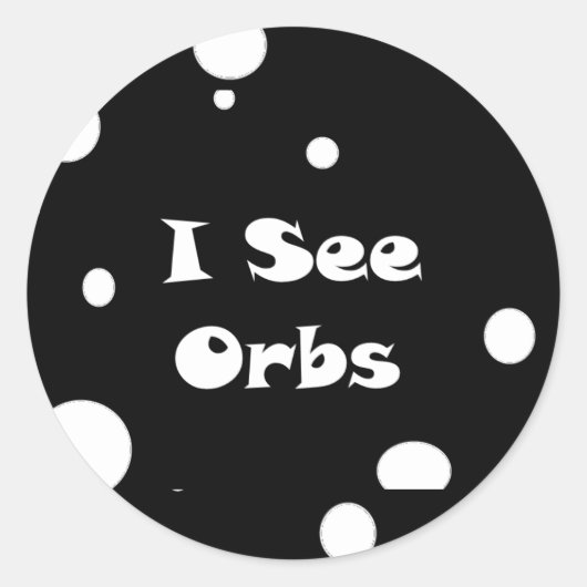 Ik zie Orbs-sticker Ronde Sticker (Voorkant)