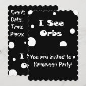 Ik zie Orbs-uitnodigingen Kaart (Voorkant / Achterkant)