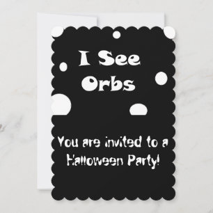 Ik zie Orbs-uitnodigingen Kaart