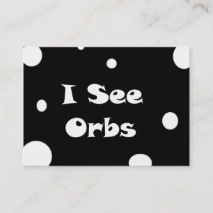 Ik zie Orbs-visitekaartjes Visitekaartje