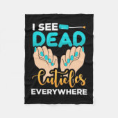 Ik zie overal kubussen fleece deken (Voorkant)