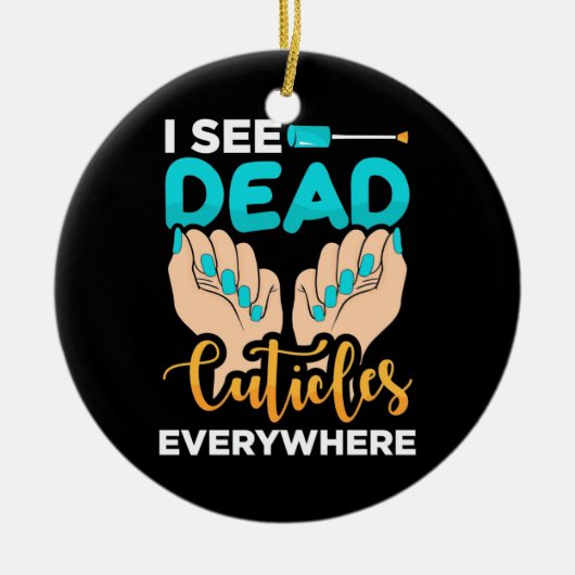 Ik zie overal kubussen keramisch ornament (Voorkant)