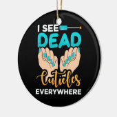 Ik zie overal kubussen keramisch ornament (Links)