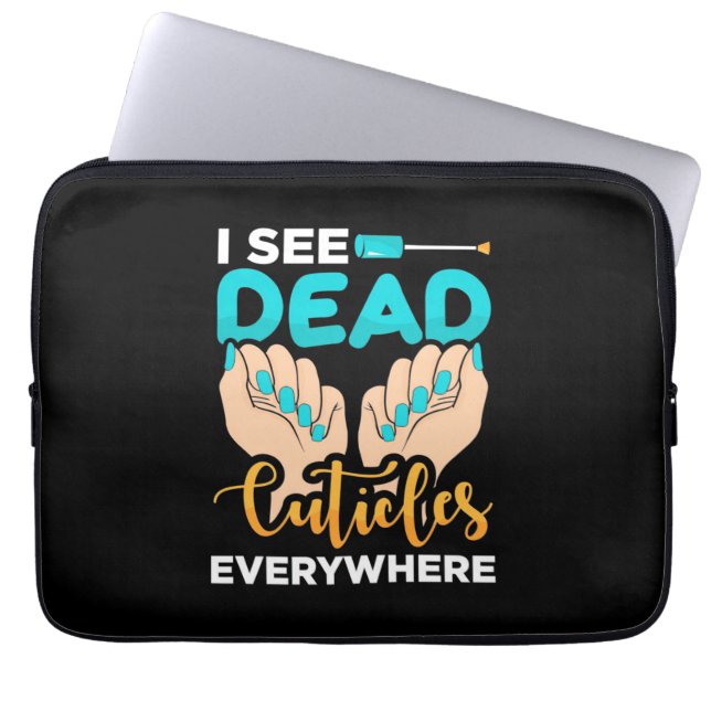 Ik zie overal kubussen laptop sleeve (Voorkant)