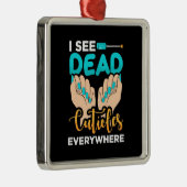 Ik zie overal kubussen metalen ornament (Rechts)