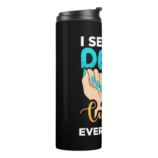 Ik zie overal kubussen thermosbeker (Gedraaid links)