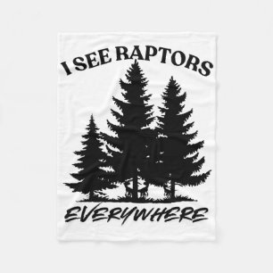 Ik Zie Raptors Overal Overlevingsgamer Shirt Fleece Deken