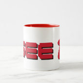 Ik zie Red Meeple Coffee Mok (Center)