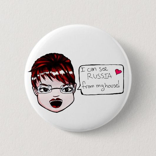 Ik zie Rusland... Knoop! Ronde Button 5,7 Cm (Voorkant)