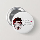 Ik zie Rusland... Knoop! Ronde Button 5,7 Cm (Voorkant /achterkant)