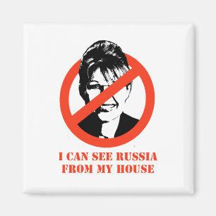 Ik zie Rusland van mijn huis Magneet